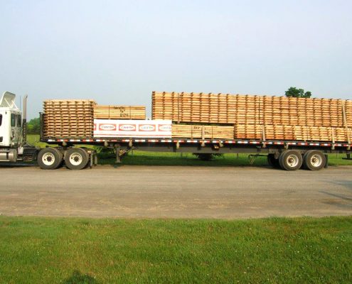 large wooden pallets